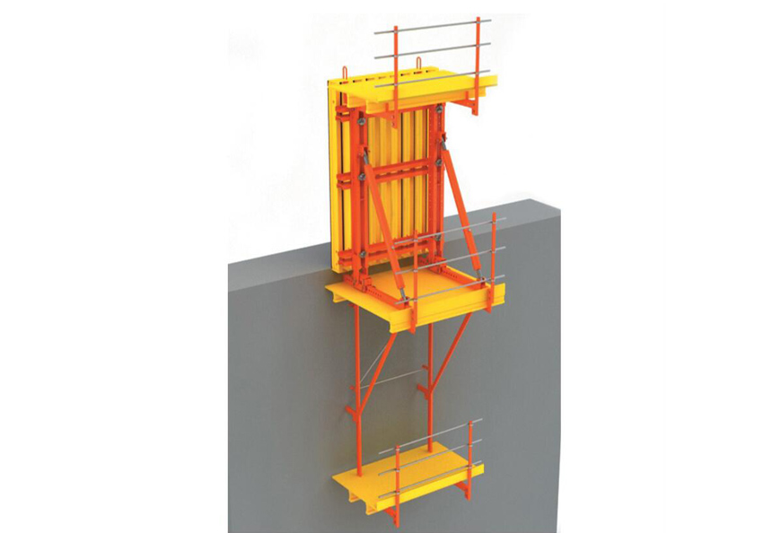 Dam formwork 3D demostration without tie rod pull through the wall